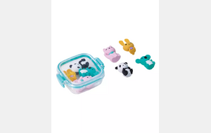 Boîte de 4 mini-gommes